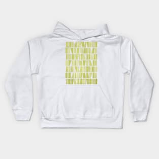 Monochromatic Mosaic in Green Kids Hoodie